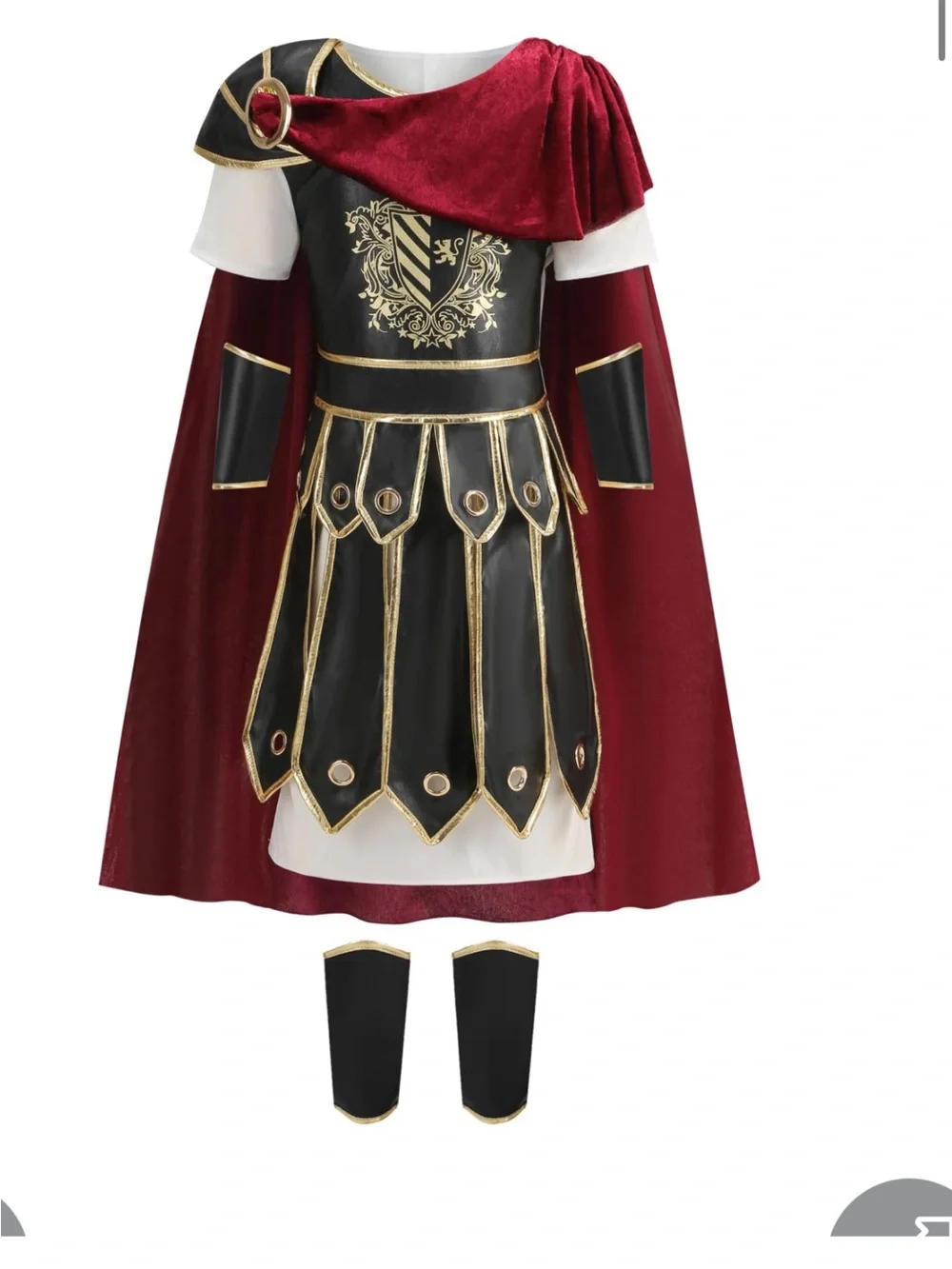 Kids Warrior- Medieval Roman Soldier Knight Viking Gladiator Costume 12-14 years